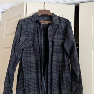Orvis Men's Navy Plaid Shirt Jacket